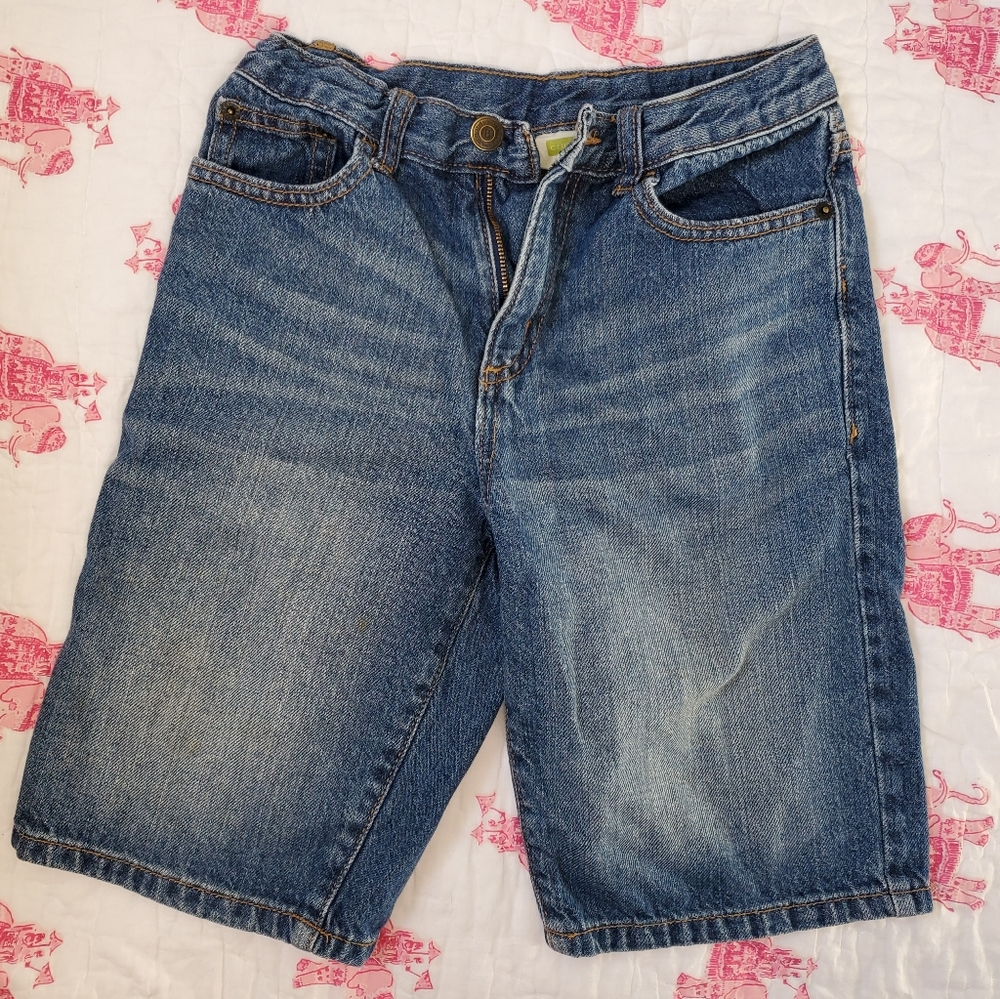 Crazy 8 acid wash denim shorts